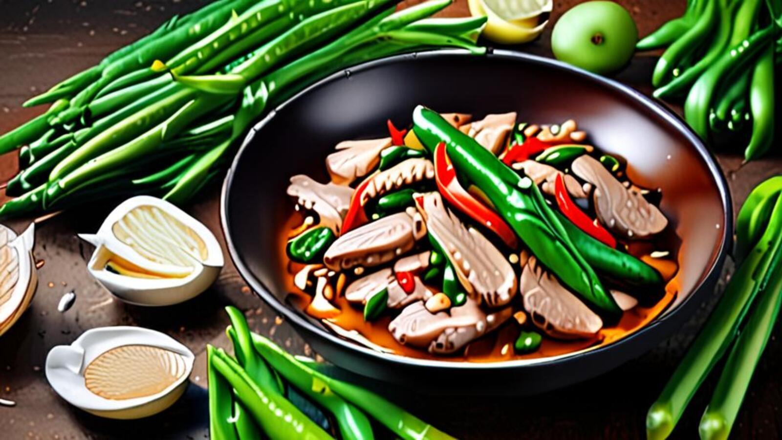 ผัดพริกอ่อนน้ำมันหอย: เมนูอร่อยสไตล์ไทยโบราณ